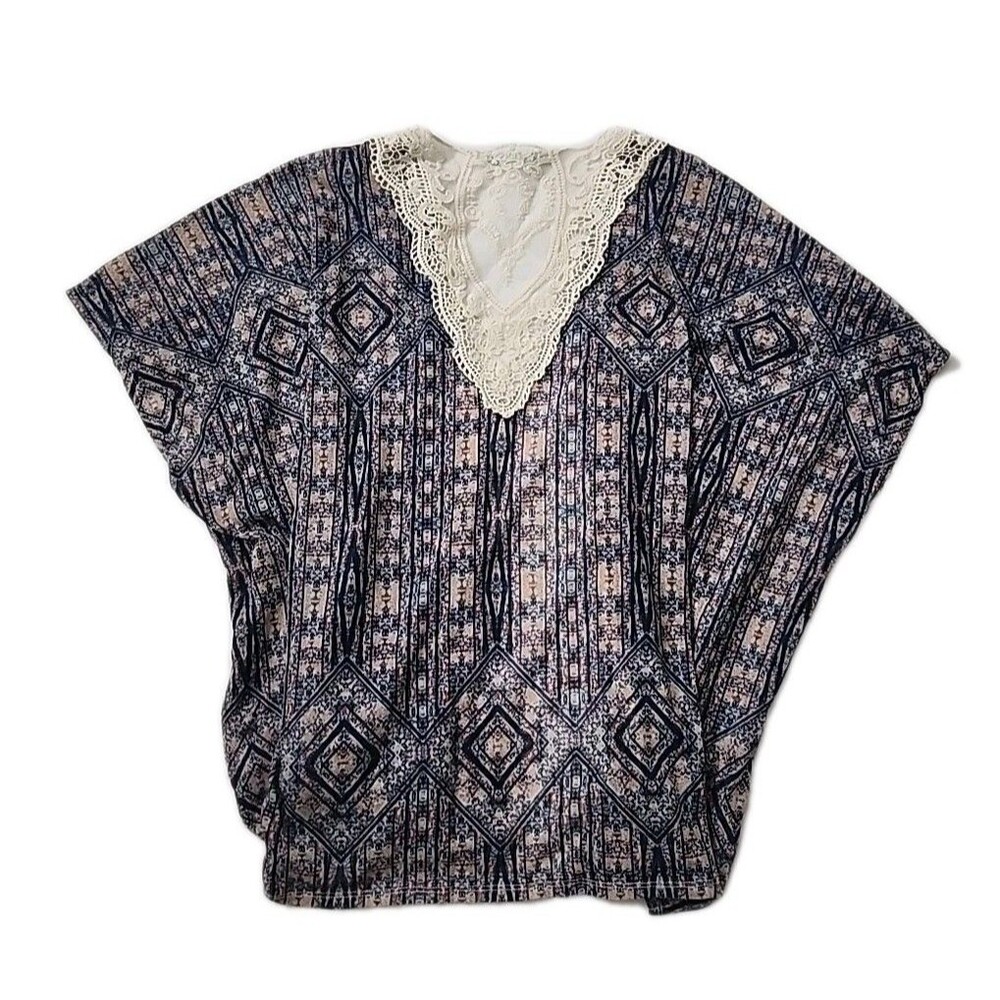 Maurices Womens Geometric patchwork kimono size S / M Small Medium - Picture 2 of 10